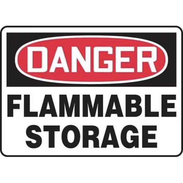 Accuform OSHA DANGER SAFETY SIGN FLAMMABLE MCHG055XT MCHG055XT - main